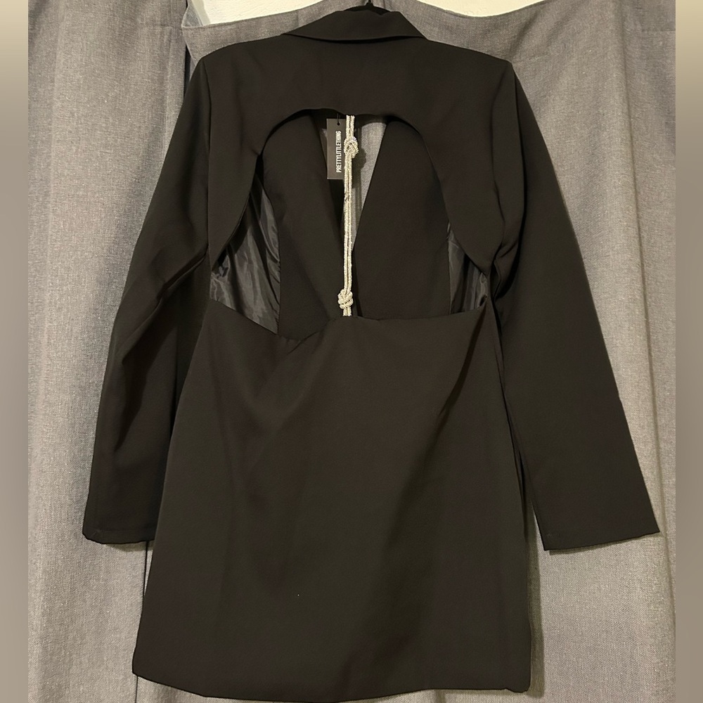 NWT Backless Diamond Blazer Dress - Picture 4 of 7